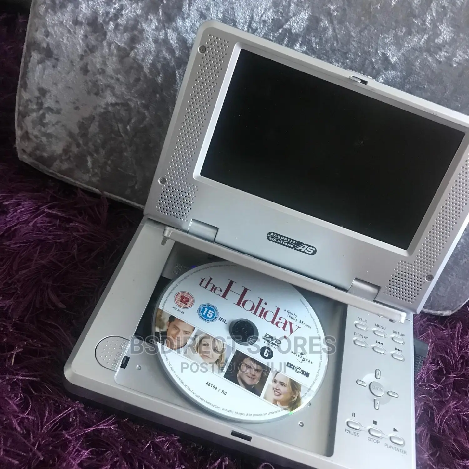 Acoustic Solutions DVD Rechargeable Portable DVD Player (7")