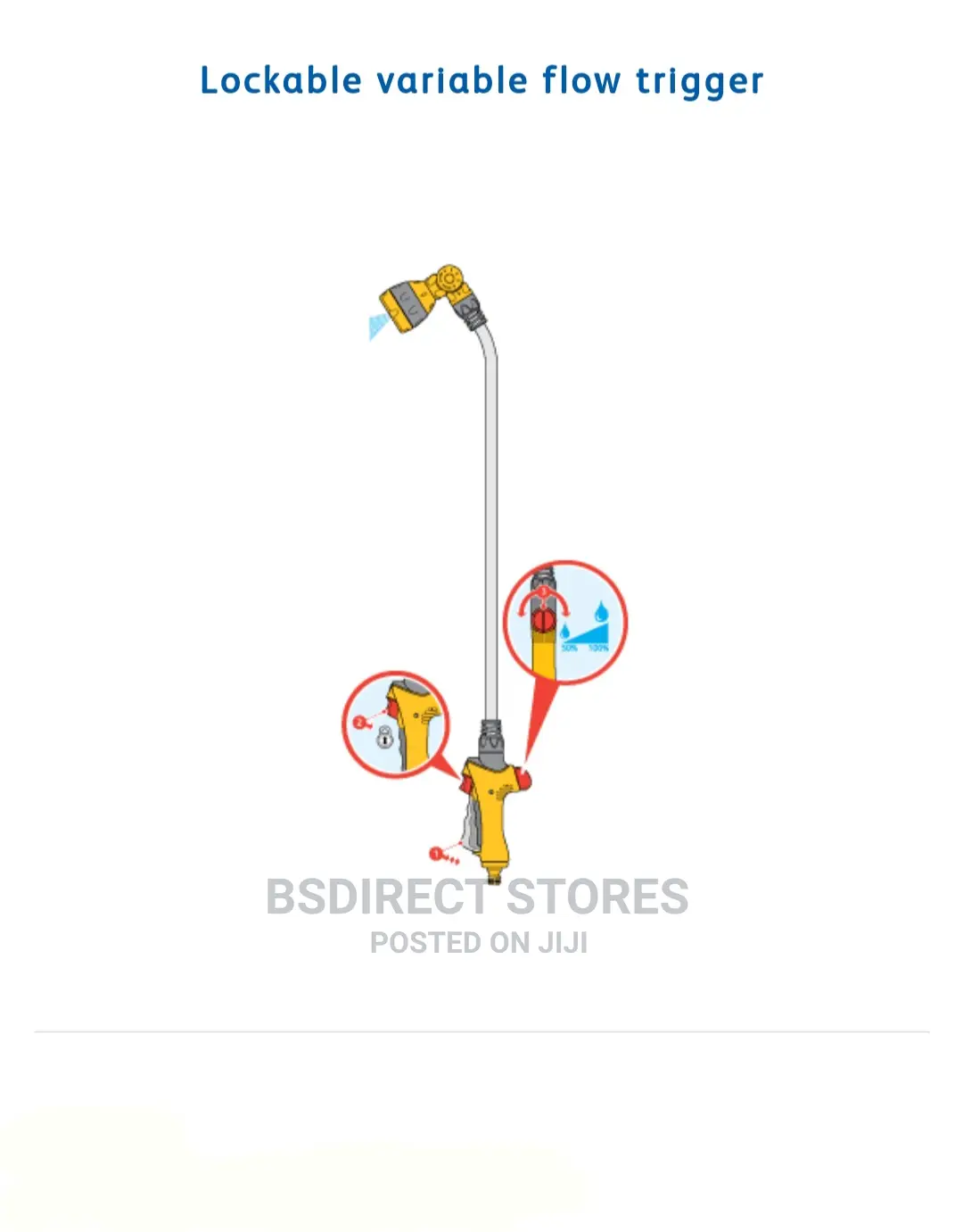 Hozelock Lance Spray Plus Long Reach 90cm Multi- Spray Gun