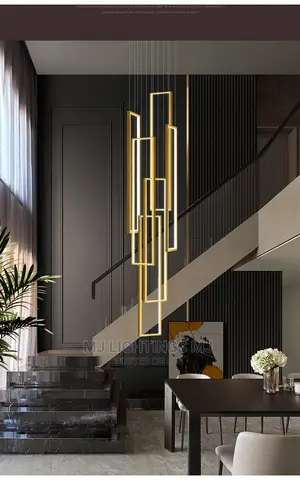 Modern Luster Rectangle LED Chandelier Light.