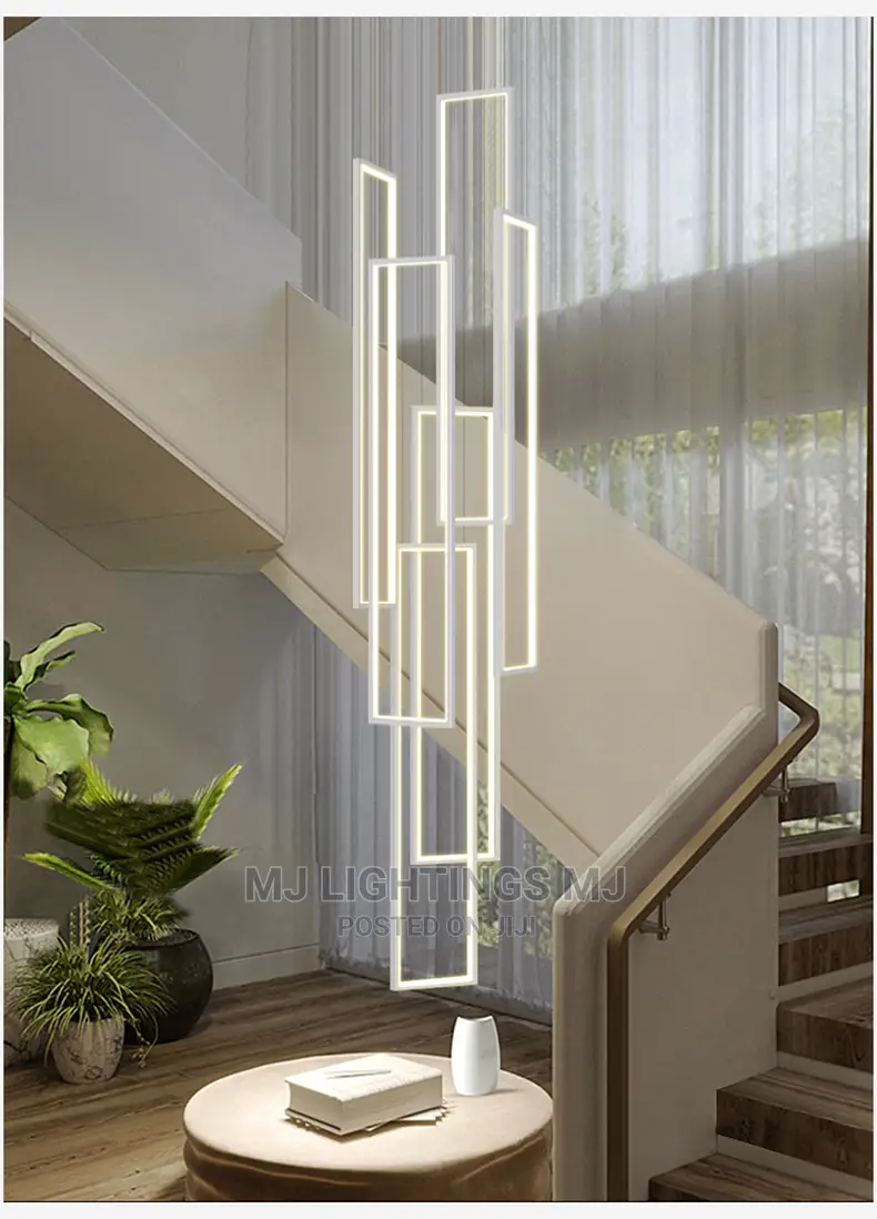 Modern Luster Rectangle LED Chandelier Light.