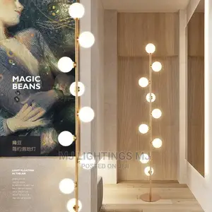 Nordic LED Floor Lamp Fashion Simple Glass Ball.