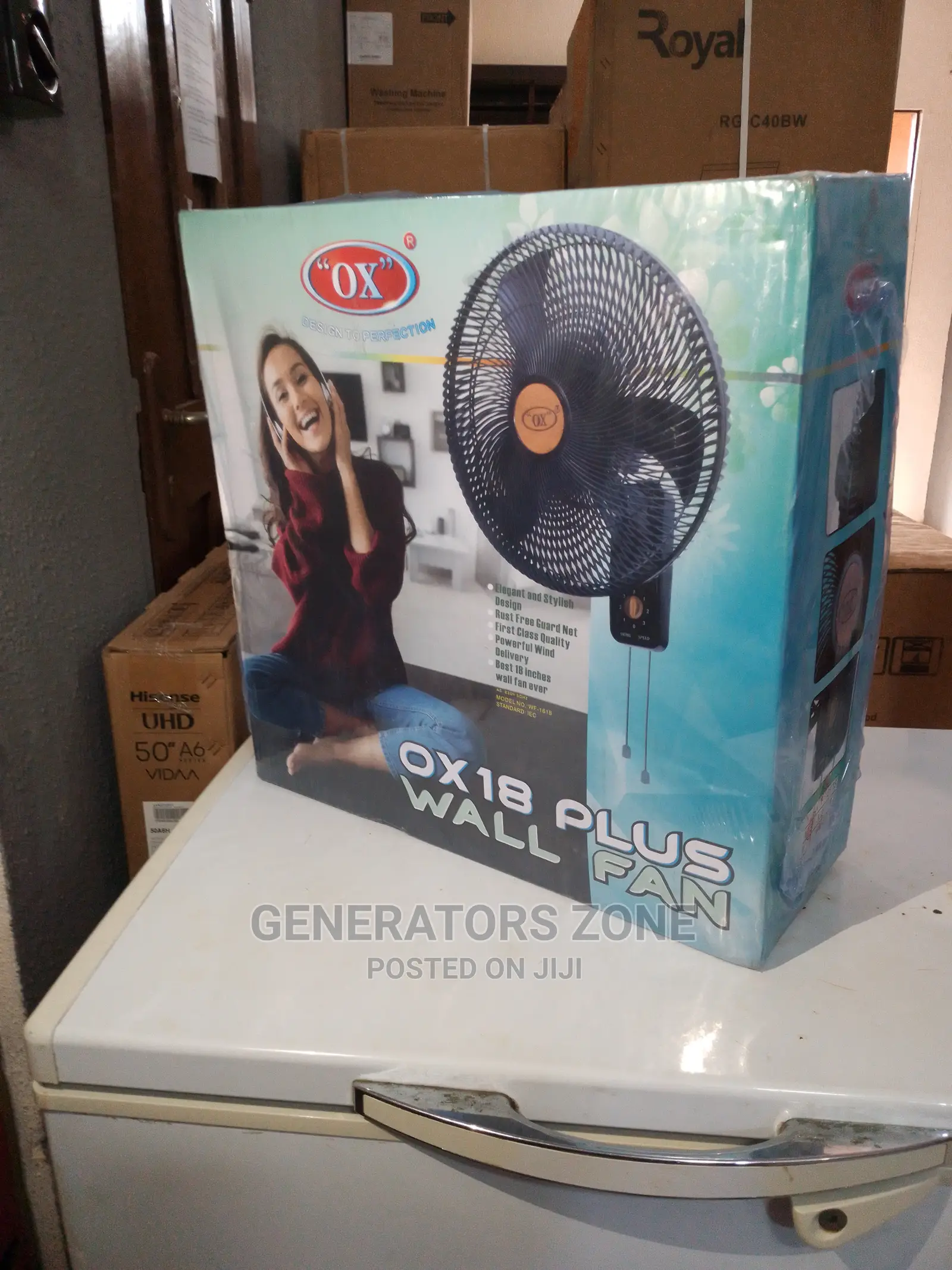 Ox SOLID OX 18 Plus Wall Fan - 18'' Inch