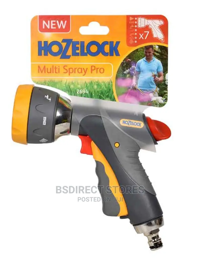 Hozelock Multi Spray Pro Watering Gun 7 Function Settings