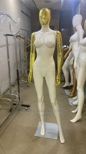 Faceless Size 8 Gold White Fashion Dummy