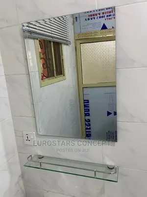 Plain Mirror With Glass Shelf