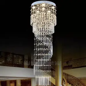 Modern LED Chandelier Clear Glass Pendant Light.