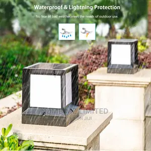 Big All in One Die-Cast Solar Garden Lights/Gate Lamp