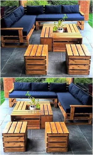 Creative Outdoor Furniture DIY With Wooden Pallets