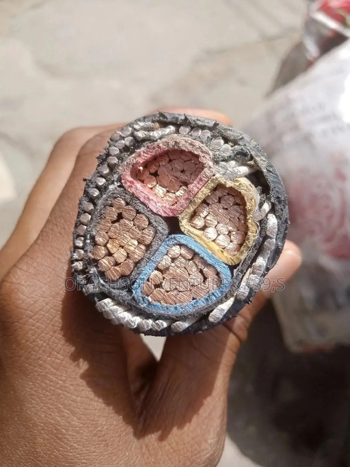 120mmx4core Armoured Cable