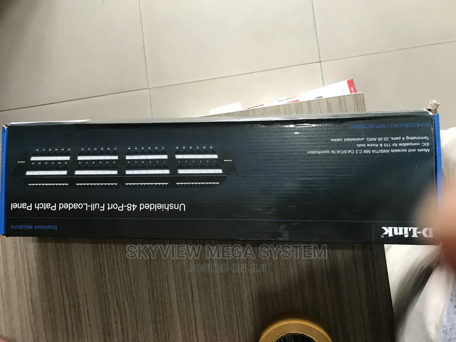 D Link Unshielded 48 Port Full Loaded Patch Panel