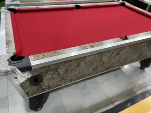 Red Felt Snooker Board