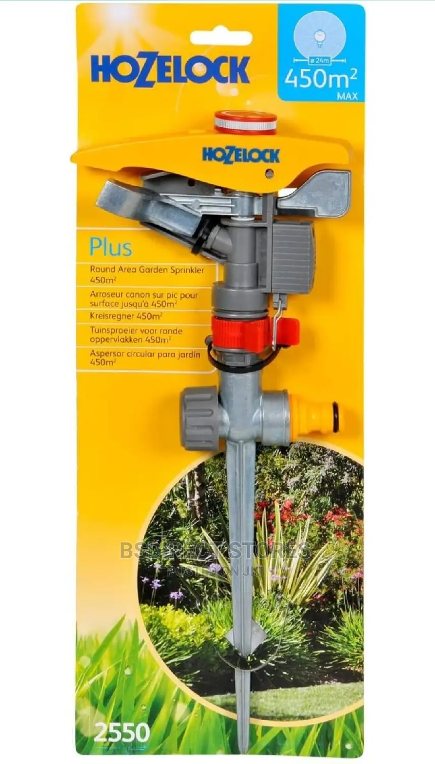Hozelock Plus Pulsating Round Area Garden Sprinkler 450m2
