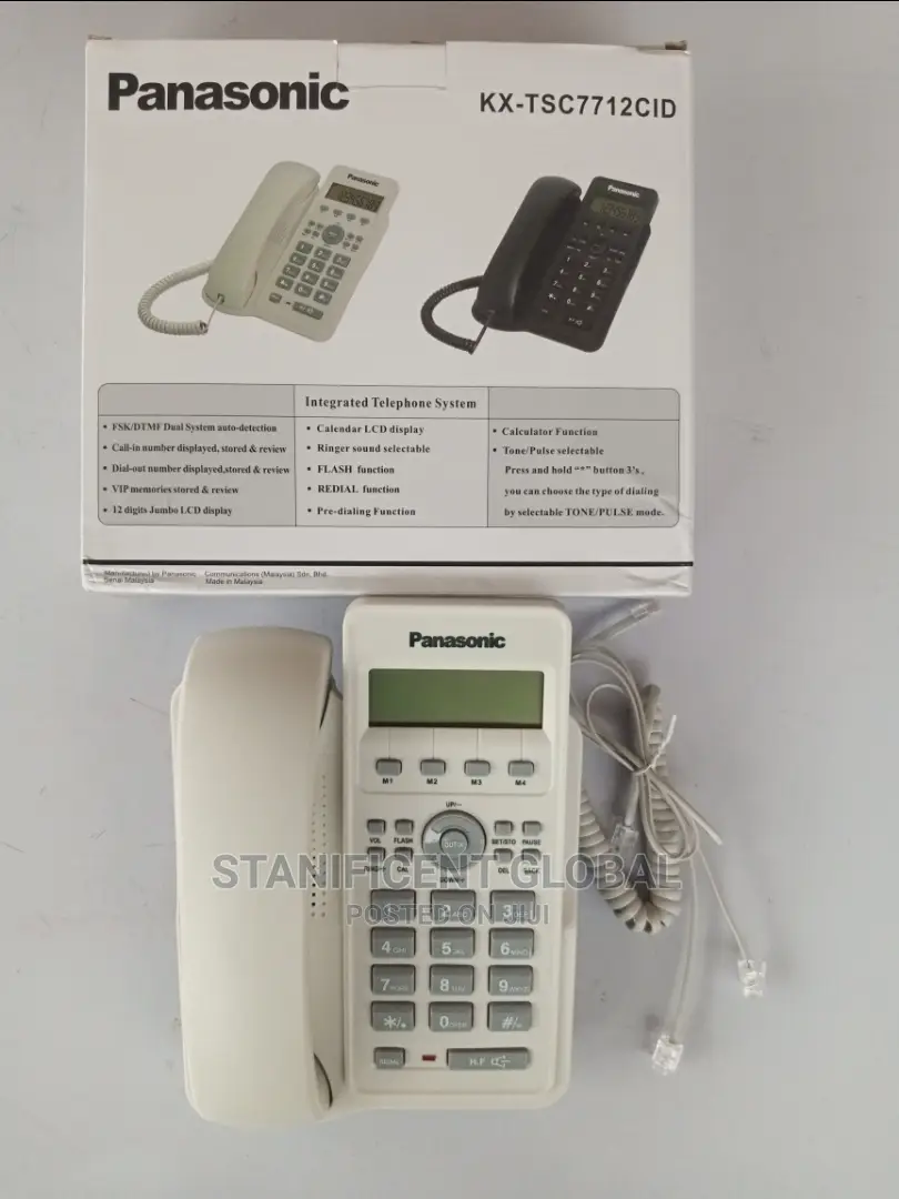 Panasonic Display Intercom Handset (Kx-tsc7712cid) (White)