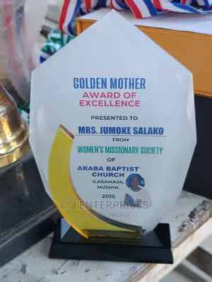 Glass Award Plaque H70