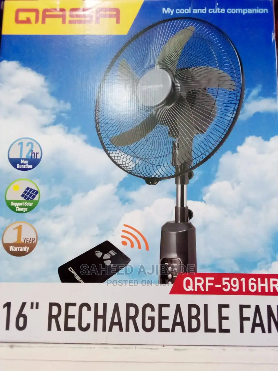 Rechargeable Fan