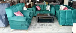 Luxury 7 Seater Living Room Fabric Sofa Chair.