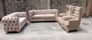 Luxury 7 Seater Living Room Fabric Sofa Chair.