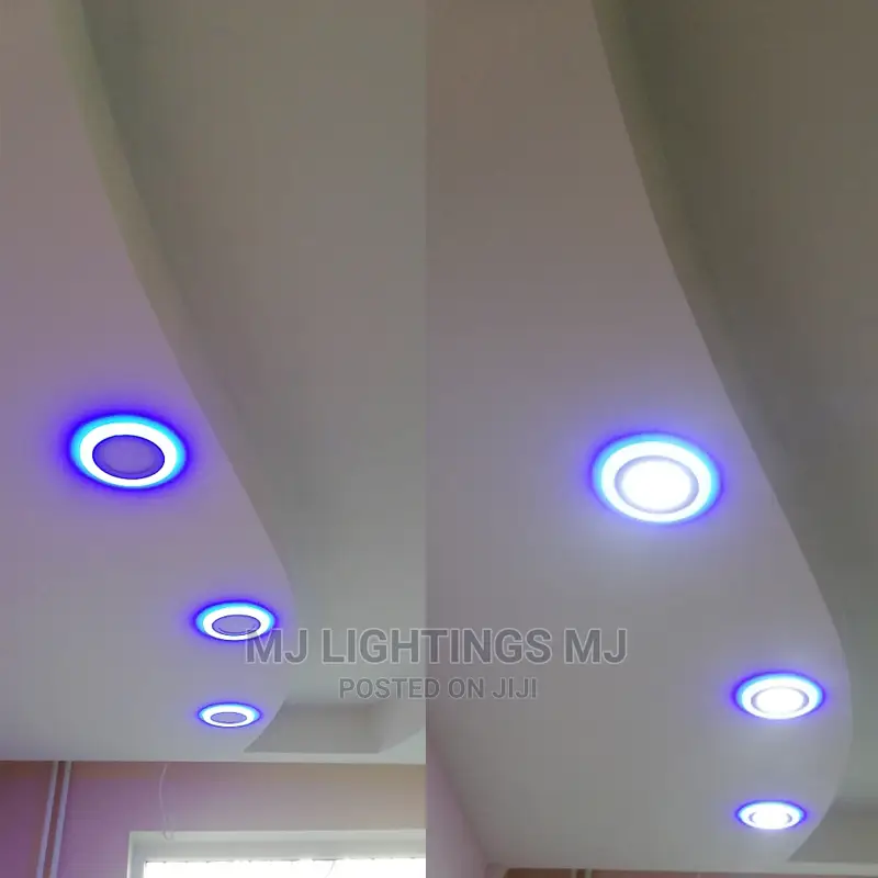 Round Square LED Ceiling Recessed Panel Light.