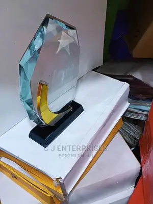Glass Award Plaque N88