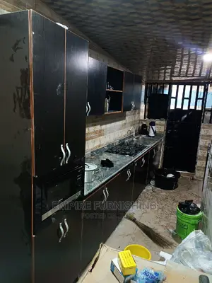Black Kitchen Cabinet