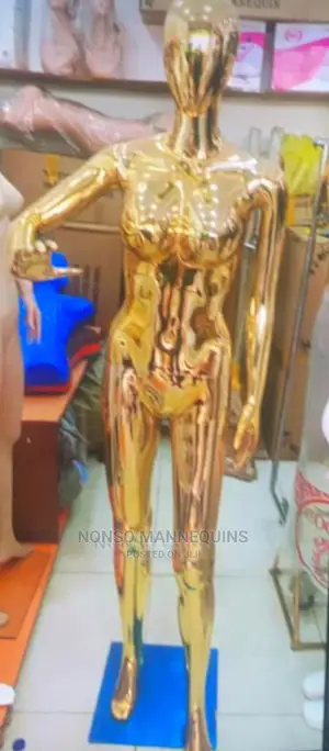 SIZE 10 Gold Chrome Female Mannequin 2