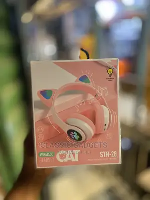 Bluetooth Cat Ear Headphones With RGB Light