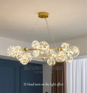 Luxury LED Bubble Ball Chandelier Light.