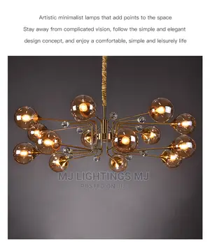 Glass Bubble Chandelier Vintage Industry Lighting Design.
