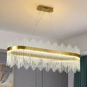 LED Chandelier Lighting Modern Glass Crystal Ceiling Lamp.