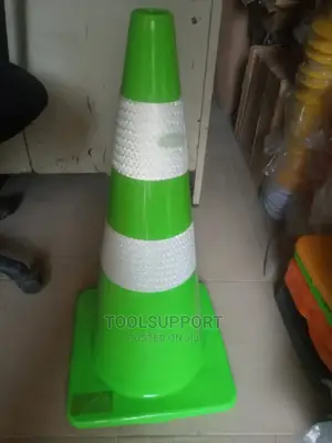 Green And White Safety Cone
