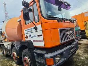 Man Diesel Concrete Mixer 12 Tires 2002 Orange