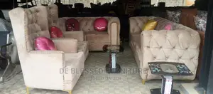 Luxury 7 Seater Living Room Fabric Sofa Chair.