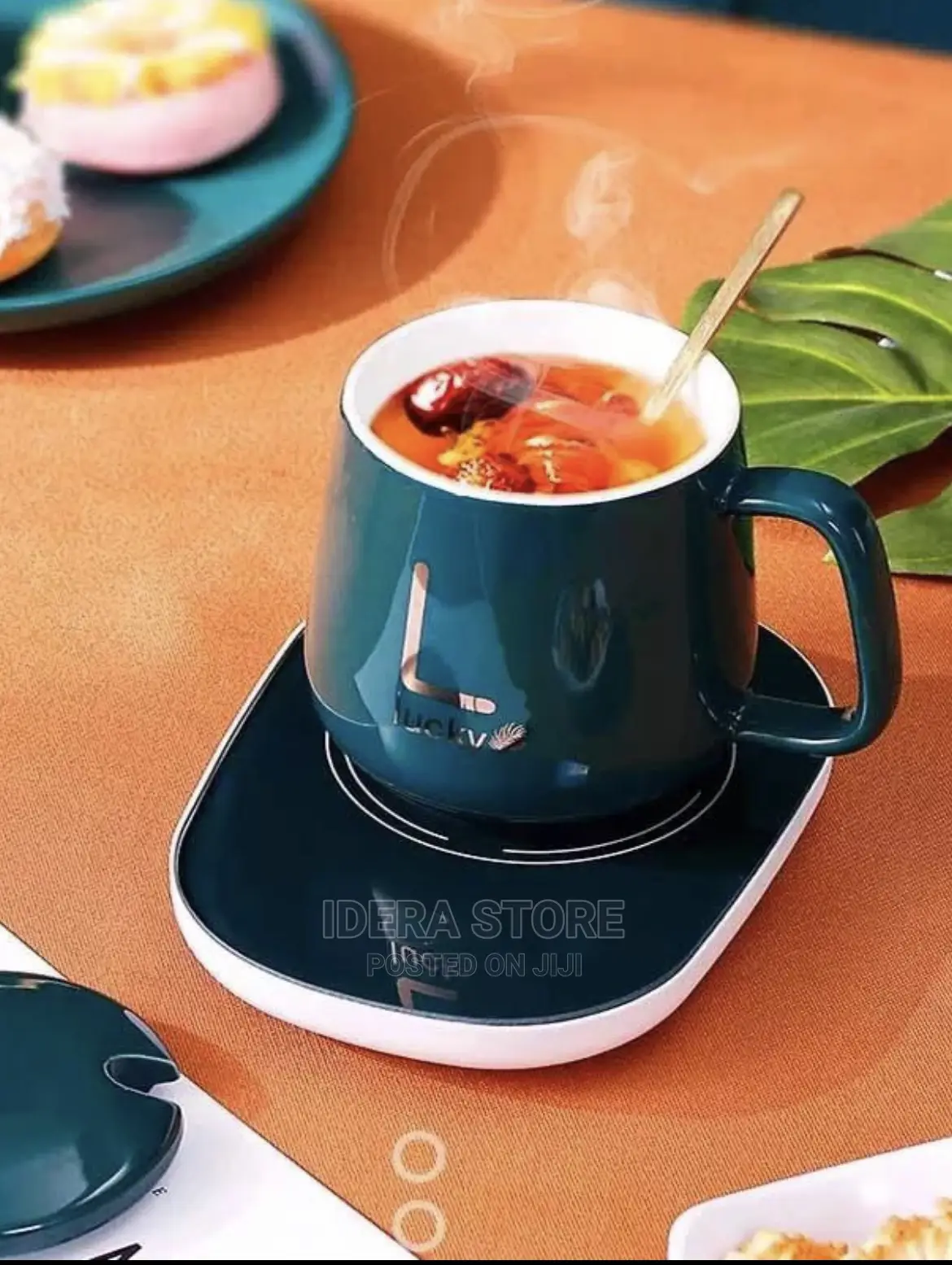 Ceramic Coffe Cup With Automatic Heating Pad
