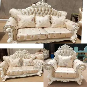 Luxury 7 Seater Living Room Fabric Sofa Chair.