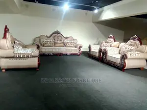 Luxury 7 Seater Living Room Fabric Sofa Chair.