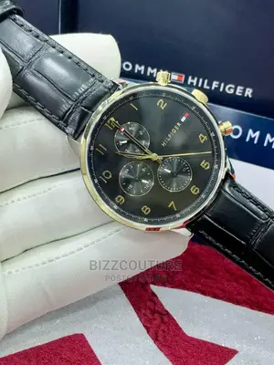 Original TOMMY HILFIGER Leather Strapwatch Available Instore