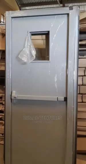 Fire Exit Door With Glass