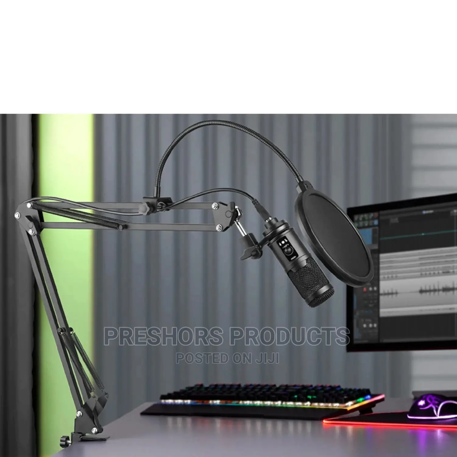 Adjustable Microphone Desk Stand