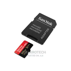 Sandisk 512GB Extreme Pro Microsd Memory Card With Adapter