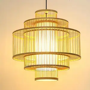 Natural Bamboo Pendant Lamp.