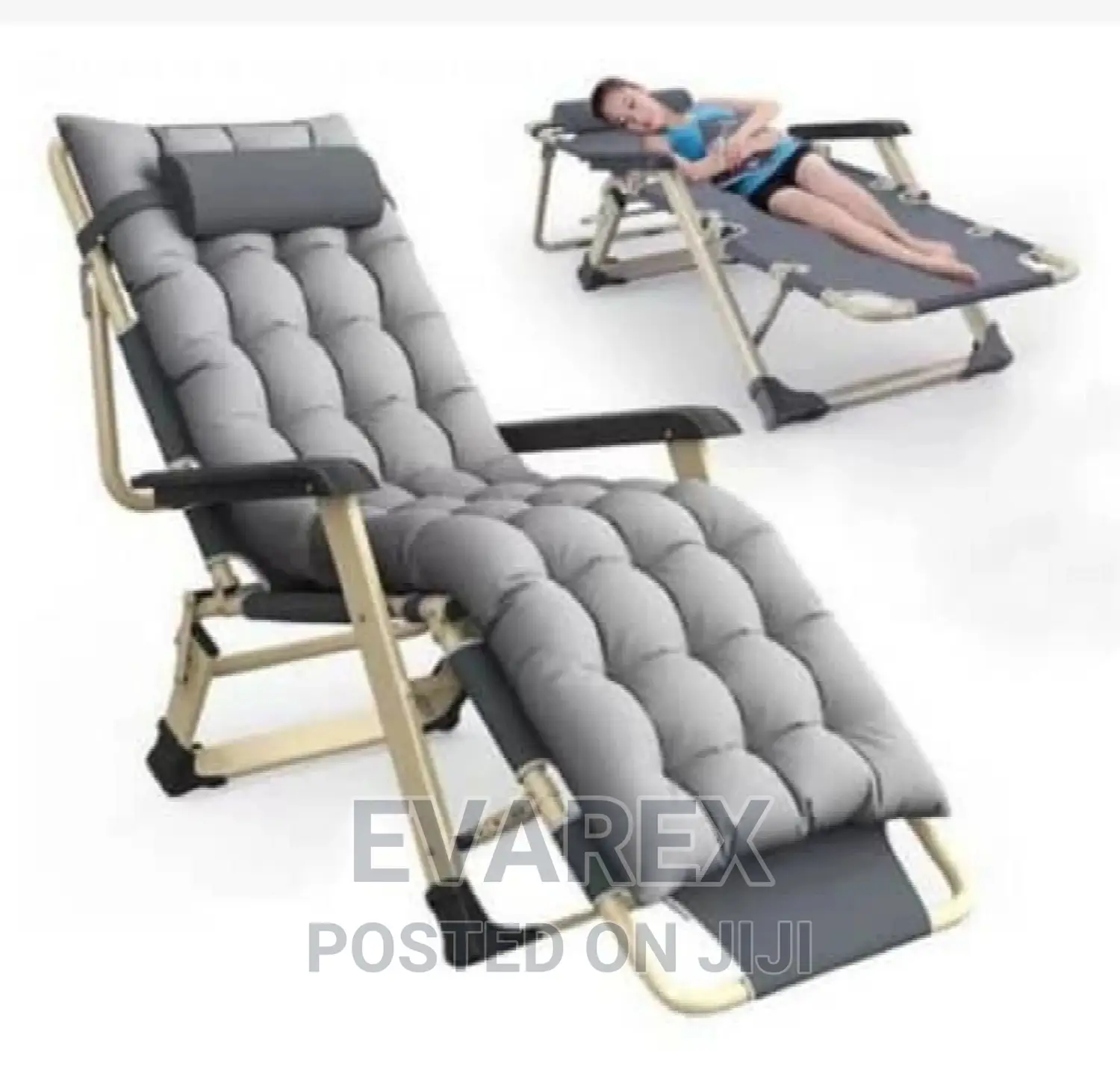 Executive Foldable Relaxing Chair, Grey