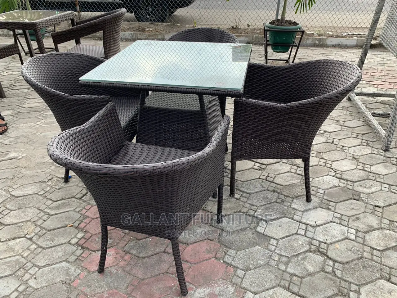 Rattan Outdoor Chairs and Table