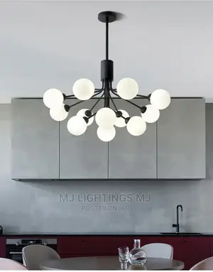Nordic Glass Ball Chandelier for Living Room.