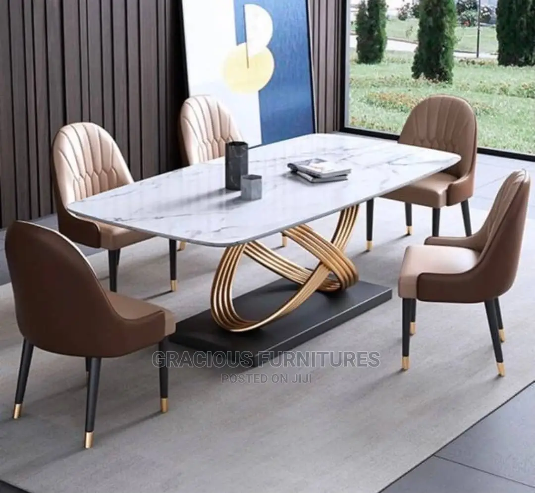 Exotic Marble Dining by 6