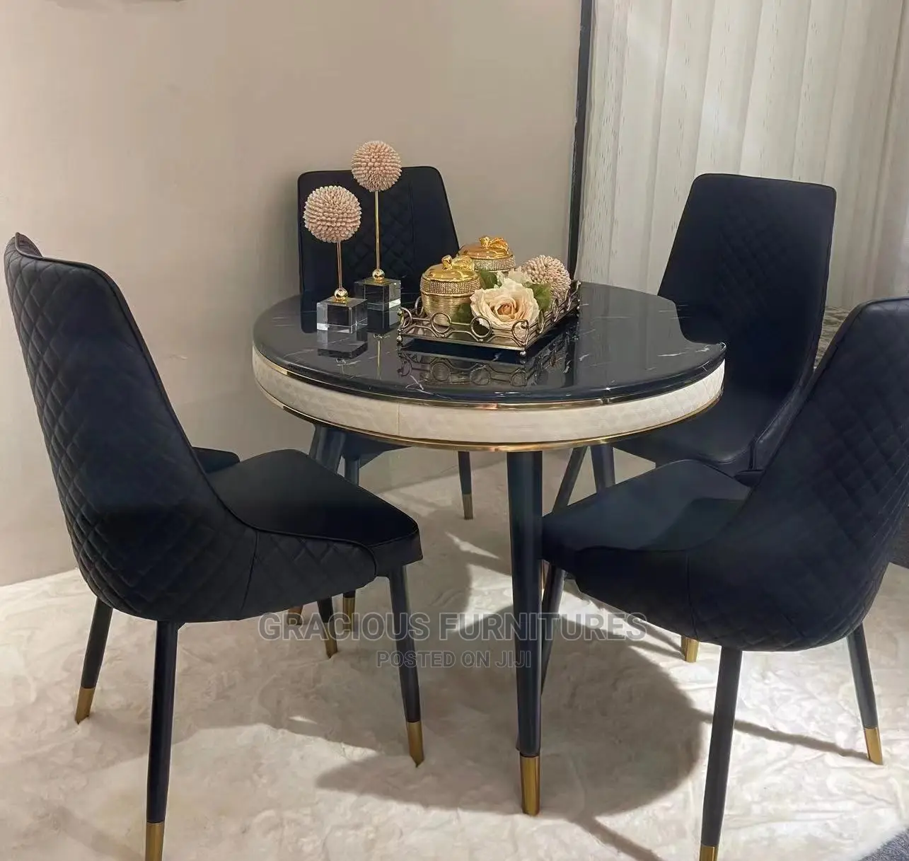Marble Round Dining Table
