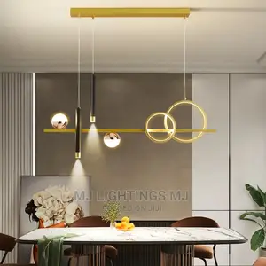Modern Minimalist LED Pendant Light With Remote Control.