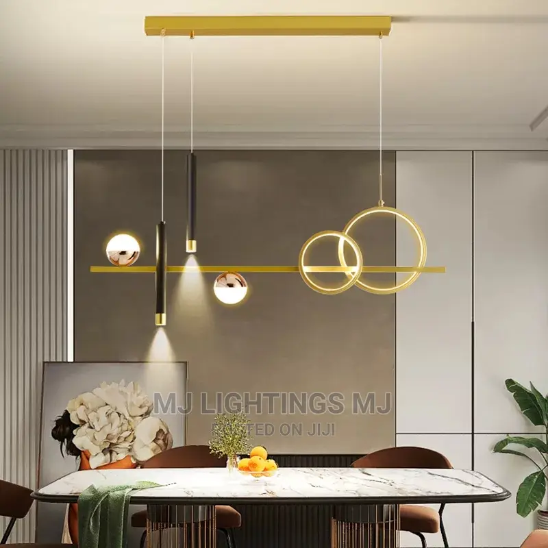 Modern Minimalist LED Pendant Light With Remote Control.