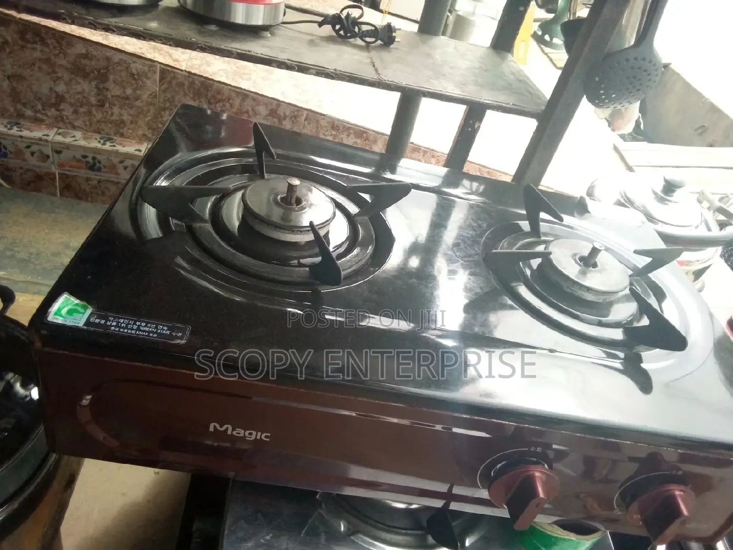 2 Burner Gas Lighter Cooker