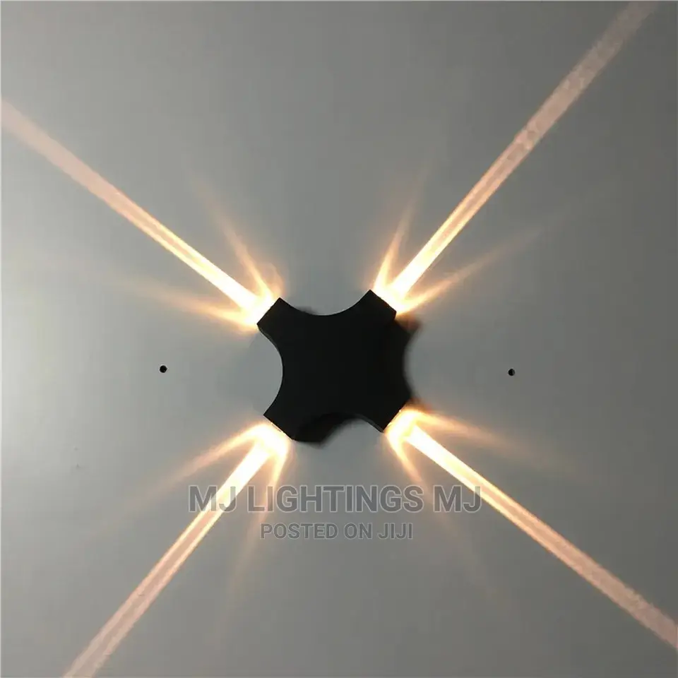 Outdoor Wall Mount Cross Starlight Landscape Lighting.