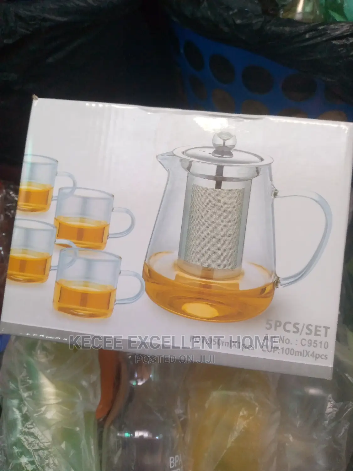 Tea /Coffee Pot With 4 Cups